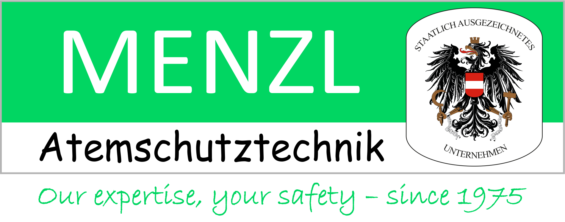 Company logo with national coat of arms